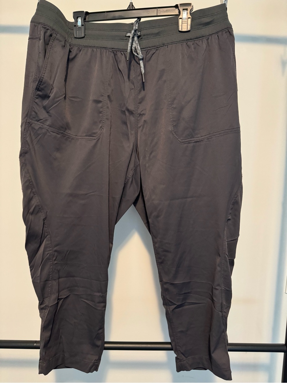 North Face Dark Gray Drawstring Performance Pants